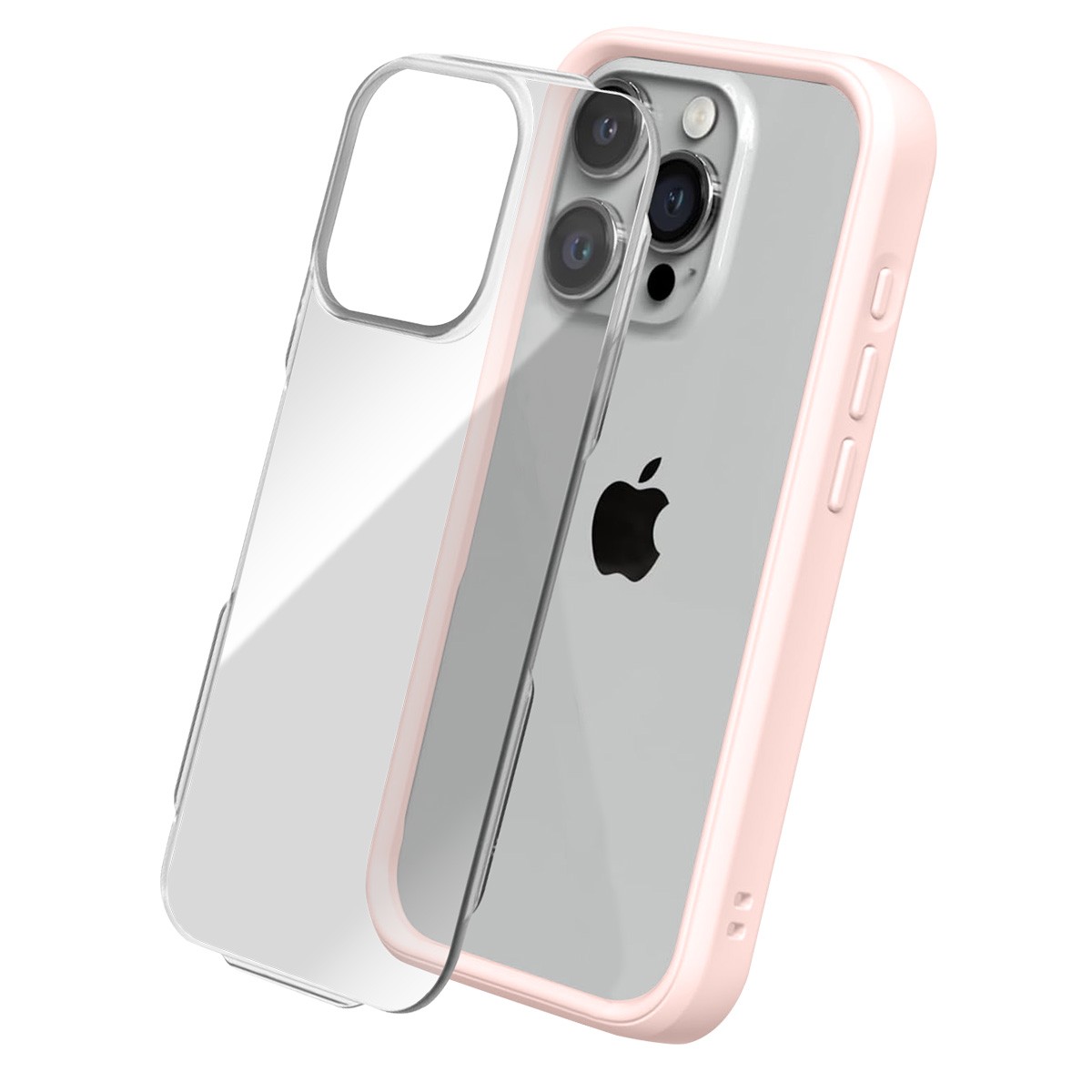 Protégez votre iPhone 15 Pro des fissures avec la coque Rhinoshield MOD NX rose