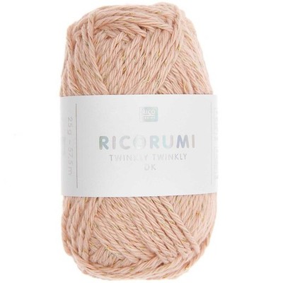 Rico Strickwolle Garn Baumwolle Ricorumi Twinkly Twinkly Glitzer Häkeln 8-fädig