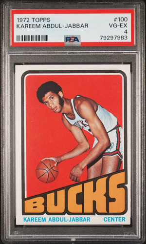 1972 Topps Kareem Abdul-Jabbar #100 PSA 4