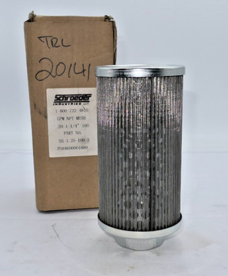 NEW NIB SCHROEDER INDUSTRIES SS-1.25-100-3 Suction Strainer with Check Valve