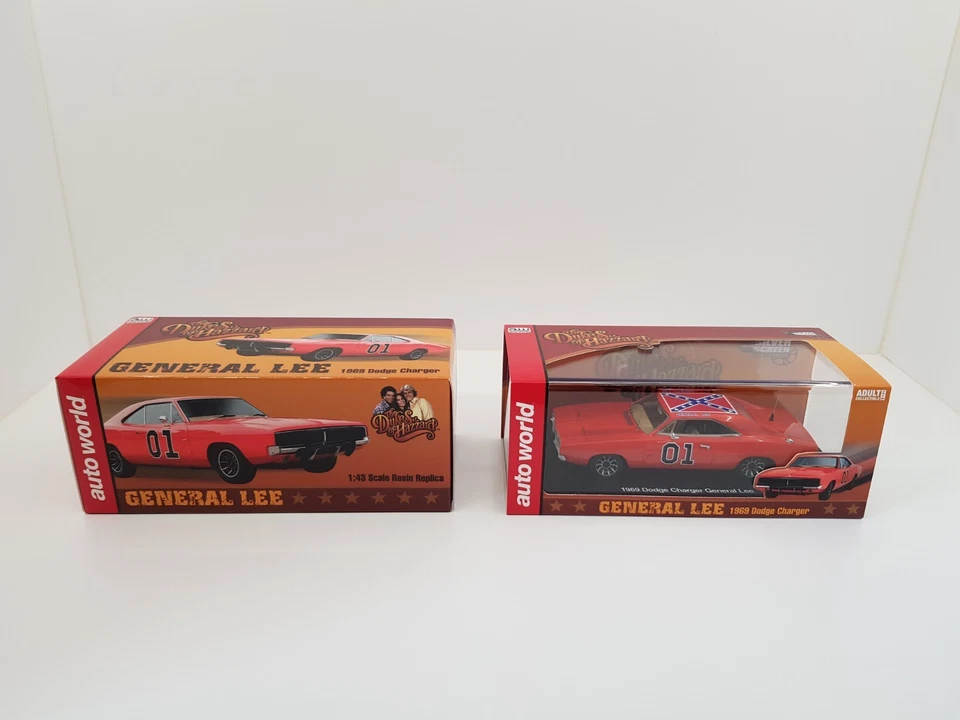 Dodge Charger Dukes of Hazzard General Lee 1969 Auto World scala 1:43 +Locandina - Immagine 4 di 4