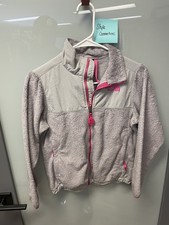 The North Face Girls Gray Full Zip Youth Fleece Jacket Size M