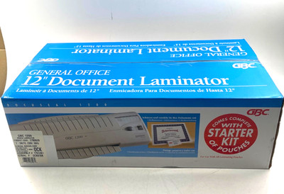 GBC 1200  Pouch Laminator Starter Kit 12 Dokumenten Laminiergerät