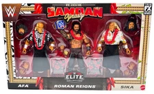 WWE Elite Samoan Dynasty Action Figure 3 Pack Roman Reigns AFA Sika Mattel New