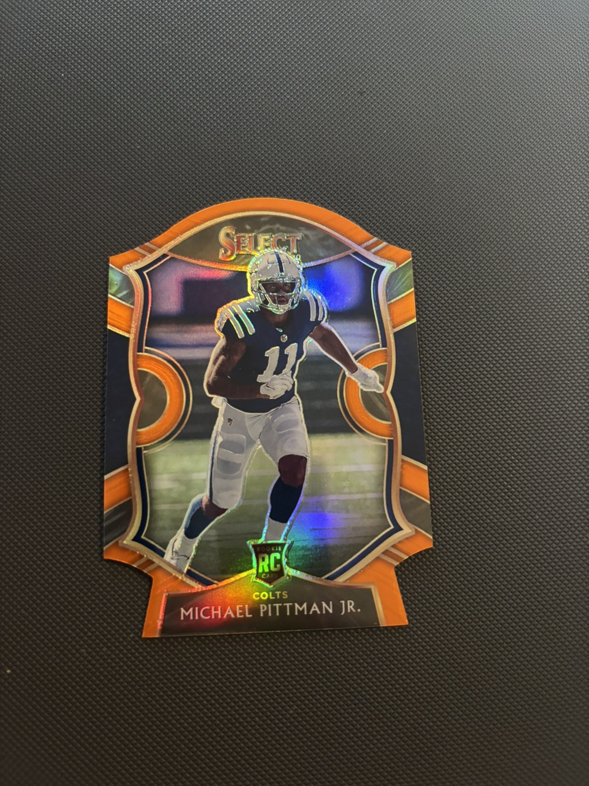 2020 Panini Select Concourse Orange Prizm Die-Cut Michael Pittman Jr Rookie RC