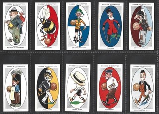20 x 1933 OGDENS A.F.C NICKNAMES CIGARETTE CARDS HIGH GRADE LOT FOOTBALL CLUBS