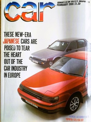 CAR MAGAZINE FEB-1986 - Toyota Celica, BMW 320i E30, Honda Prelude, Isuzu Piazza