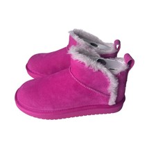 Koolaburra by UGG K Koola Ultra Mini Fuchsia Pink Suede Boots Sz 3 Kids 1167971K