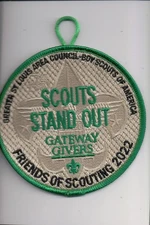 2022 Greater St. Louis Area Council Friends Of Scouting Scouts Stand Out patch