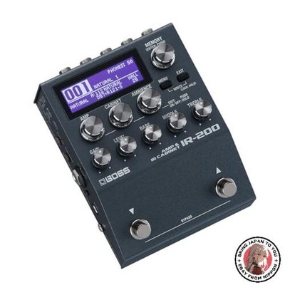 NEW BOSS IR-200 Cabinet IR Pedal an Amp Cabinet Processor with a wide range of