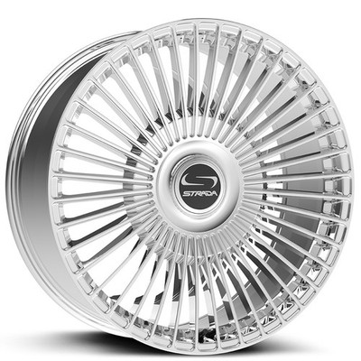 Strada Wheels Spaghetti - Floating Cap 26x10 Chrome (4pcs) A1
