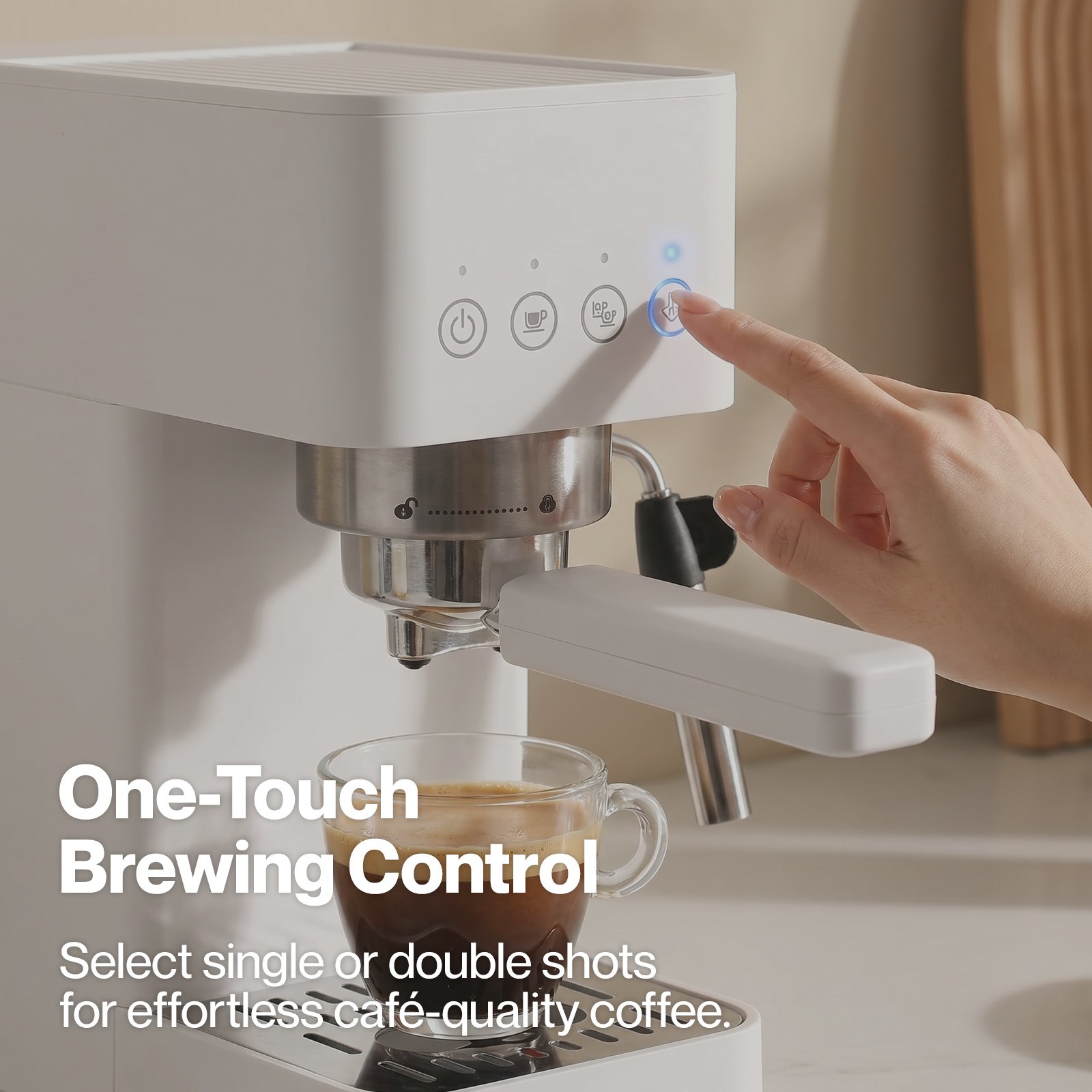Spector Espresso Coffee Machine Maker 20 Bar Milk Frother Cappuccino Latte Cafe — image 4