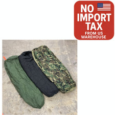 US Army Modular Sleep System MSS 4 Piece Set Woodland Camo Sleeping Bag Genuine