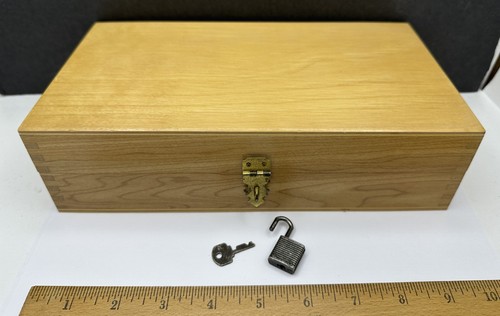 Vintage Nega-File Photo Film Negatives Wooden Storage Box Organizer Lock & Key