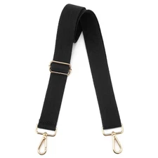 Wide Shoulder Purse Strap Replacement Adjustable Belt Canvas Bag Black