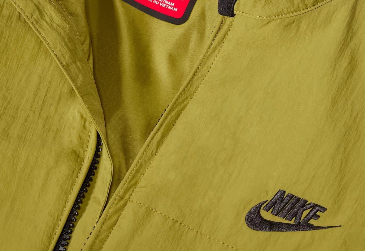 SACAI X NIKE Nuova giacca Nike Tech da uomo in tessuto Pacific Moss nero taglia Large alta FZ0750 307