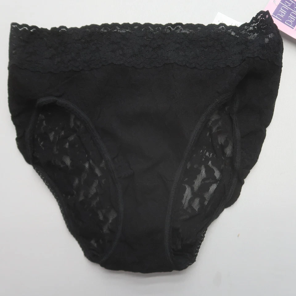 Hanky Panky Women's Lace French Brief Panties Size Medium Black NWT - Image 2 of 4