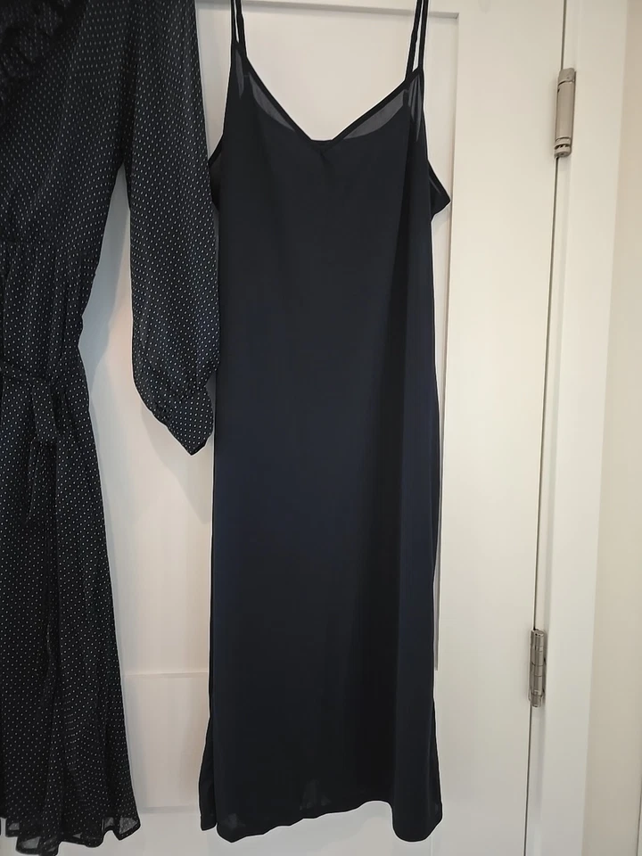 Vestido Banana Republic Azul Marino Polk A Dot Con Slip, Grande Foto 4 de 4