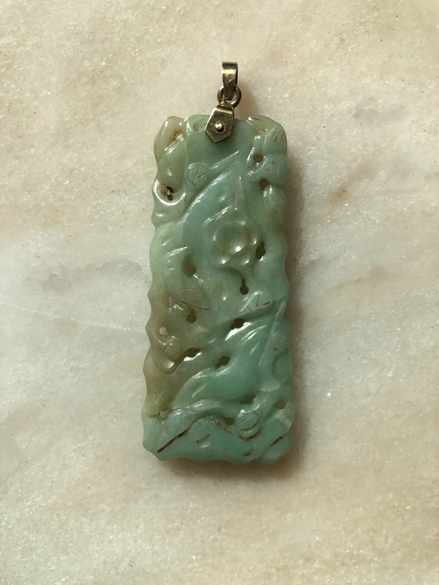 黄金玉中国古董项链和吊坠| eBay