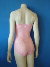 All Pink Cosmic Mesh Body Stocking for Belly Dance, Costumes, Small