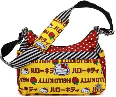 Ju-Ju-Be Hello Kitty Hobobe Bag Strawberry Stripes Print 14HB01HK
