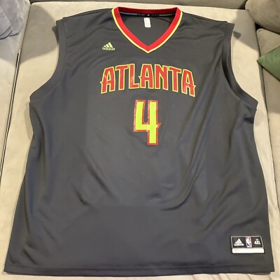 RARE Adidas Atlanta Hawks Paul Millsap #4 Gray Jersey