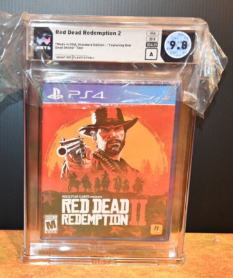 WATA Graded 9.8 A Red Dead Redemption 2 Sony PS4 New PS4 Collect Display Invest