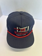 Vtg Air Compressor Components Trucker Rope Hat Cap Adjustable Snapback NOS Nice