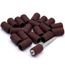 20x sanding + 1x chuck Ø6mm for Dremel, Proxxon paper accessory D63