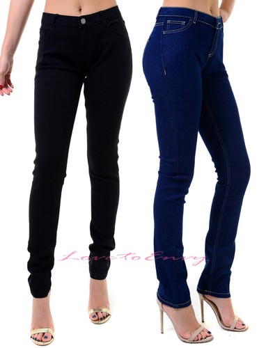 Skinny Slim Leg Black Indigo Plus 