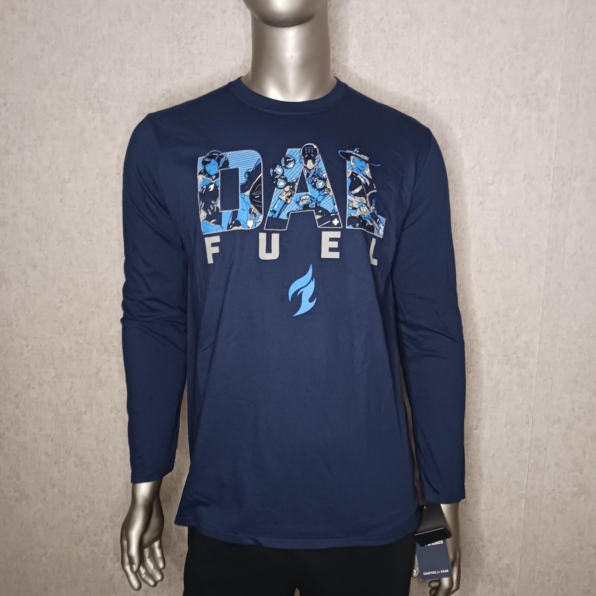 Fanatics Overwatch League Mens Long Sleeve Shirt Dallas Fuel Size