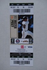 SAN FRANCISCO GIANTS VS MINNESOTA TWINS 6/11/2017 FULL TICKET ~ BUSTER POSEY