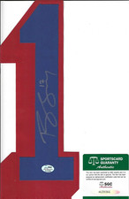 NEW YORK RANGERS - BRANDON DUBINSKY signed Jersey Number #1 - AUTHENTICATED