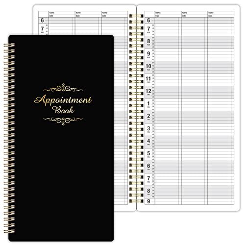 3 Column Appointment Book - Daily and Hourly Schedule Book with 200 Pages - Picture 1 of 7