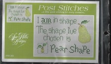 Post Stitches Pear Shape PS135 includes Golden Pear embellishment New