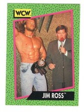 JIM ROSS #156 TRADING CARD WCW Wrestling Vintage 1991 Impel 