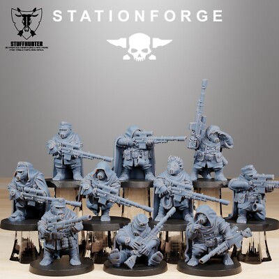 Grim Guard Skulldarts (10) - Station Forge - Grimdark Tabletop Wargaming
