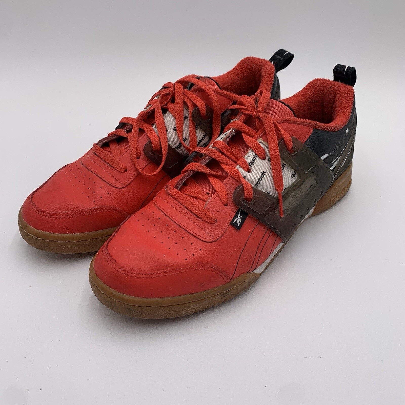 Reebok Classic LTR EH0134 Red Black Workout Shoes Size 10.5