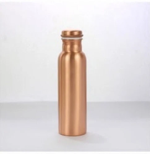 Pure Solid Copper Water Bottle For Ayurveda Health Benefits Leak Proof 700ml - Picture 4 of 4