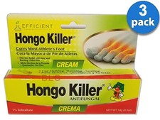 HONGO KILLER ANTIFUNGAL Nail Cream Ointment Fungus Athletes Foot Tolnaftate 3Pcs