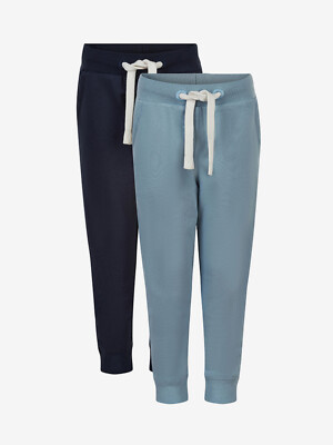Minymo Doppelpack Sweathose Hose Gr. 128 blau + dunkelblau NEU %% SALE %% 3936