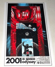 2001 A Space Odyssey Stanley Kubrick Alternate "Rectangles" Poster Promo 19"x13"