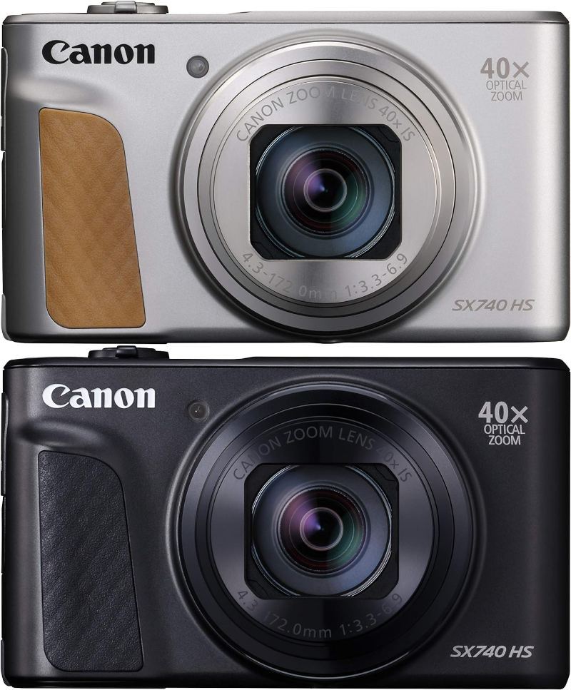 Canon PowerShot SX740 HS 20.3MP Digital Camera Silver Black Canon PowerShot SX740 HS 20.3MP Digital Camera Silver Black