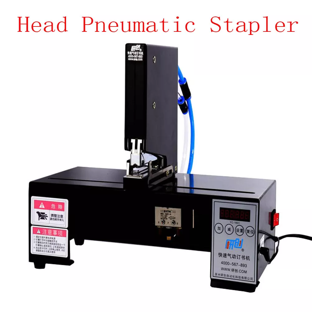 Automatic stapler Fast Pneumatic Stapler Paper Binder Binding machine  Singlehead