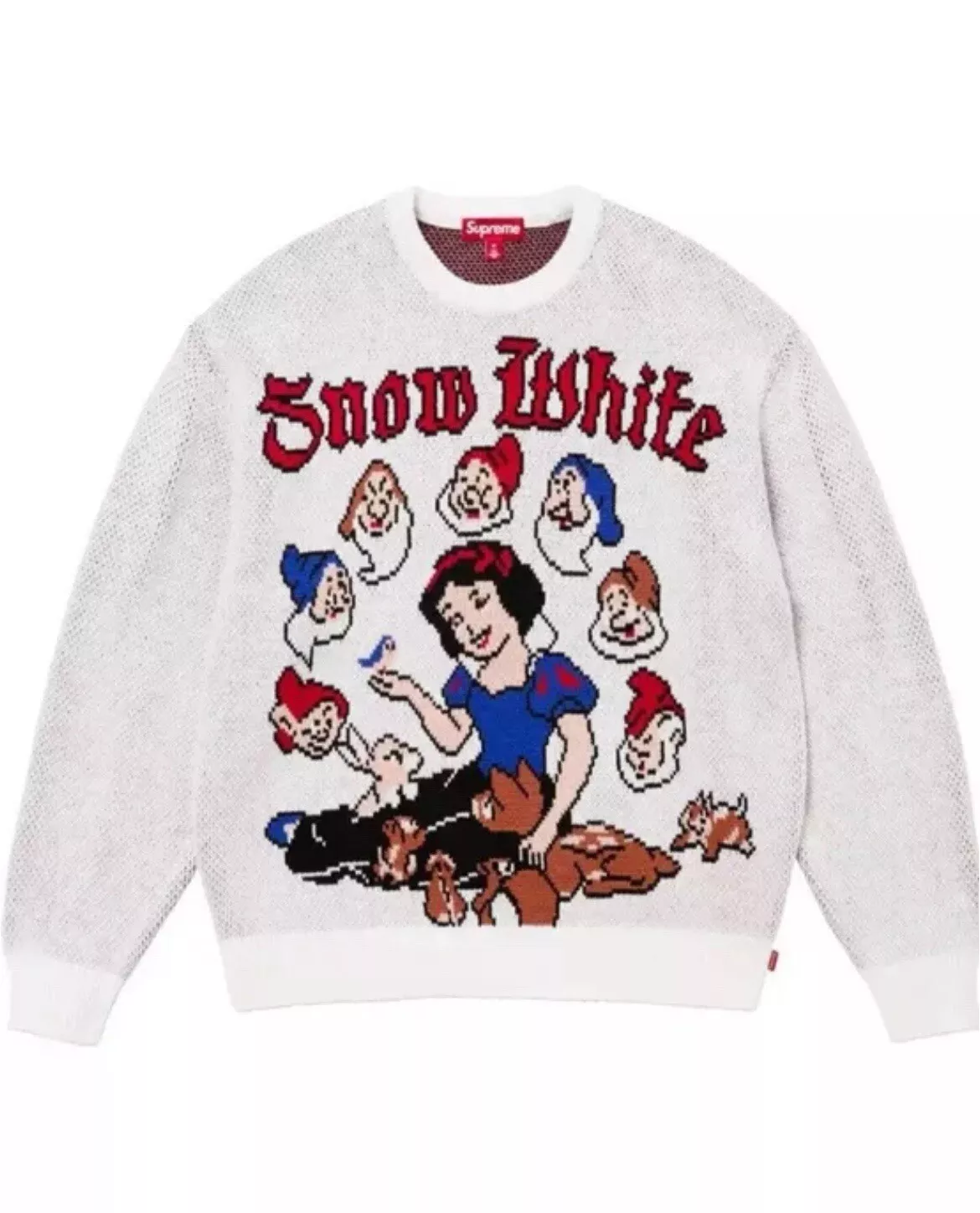 Pull blanc neige Supreme BLANC   Medium (M) Envoi rapide