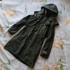 Jack Murphy Ladies Coat Size 10 Uk Riding Long Stockman Heavy Cotton Thick Rare