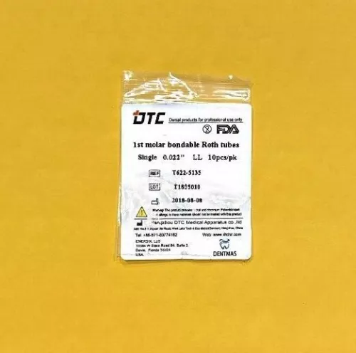 FDA 1st molar non-convertible Roth bondable buccal tube single 0.022"  100 unit