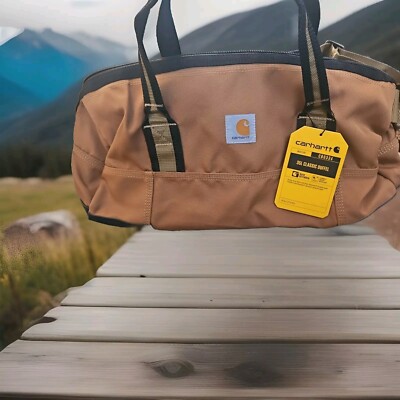 NWT Carhartt 35L Classic Duffel Bag Brown Construction Tools Travel Durable  NEW!