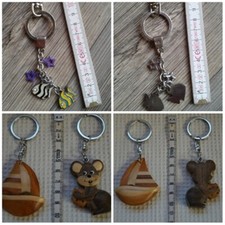 ✿süße Schlüsselanhänger✿ Fische+Sterne, Boot o Maus ✿Holz/Metall ✿NEU-neuwertig