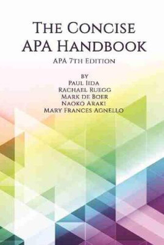 Thumbnail - The Concise Apa Handbook Apa 7th Edition By Iida, Paul